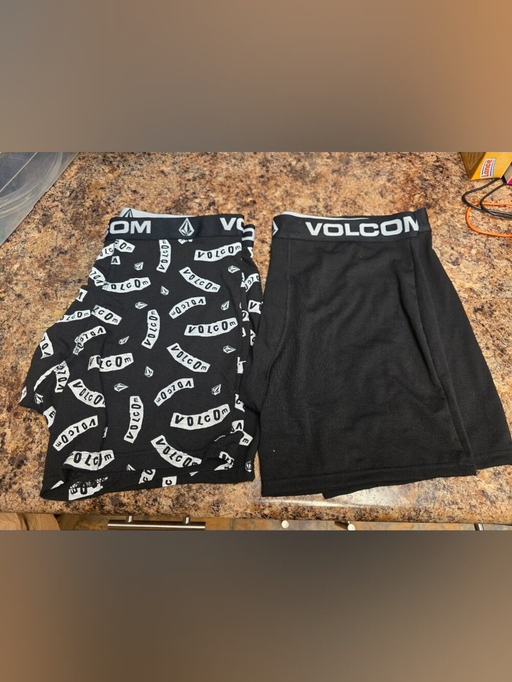 Volcom Mens Black Boxer Briefs - Printed & Solid